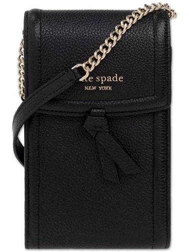 Kate Spade ‘Knott’ Phone Pouch With Strap, Women's, Black - KATE SPADE - BALAAN 1