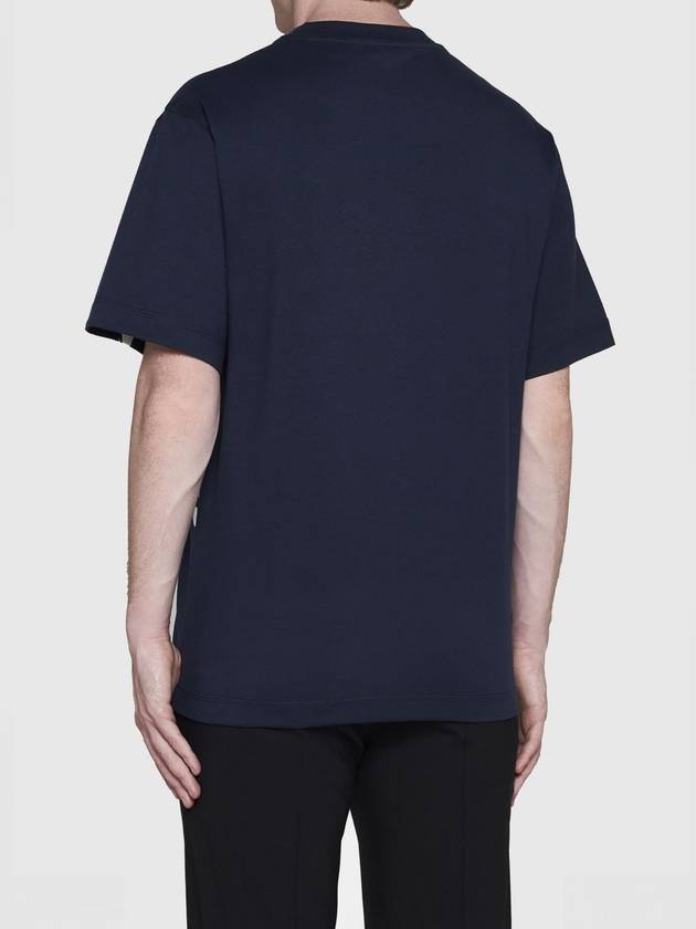 EKD Print Cotton Short Sleeve T-Shirt Navy - BURBERRY - BALAAN 3