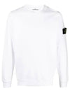 Men's Wappen Patch Sweatshirt White - STONE ISLAND - BALAAN 3