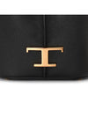 T Timeless Leather Micro Logo Bucket Bag Black - TOD'S - BALAAN 9