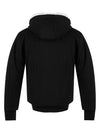 Classic Bunny Fur Zip-up Hoodie Black - MOOSE KNUCKLES - BALAAN 4