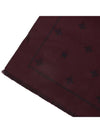 Bee Pattern Muffler Burgundy - GUCCI - BALAAN 7