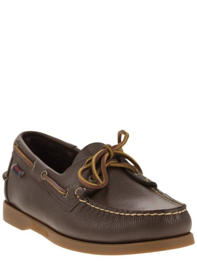 PORTLAND - Moccasin with grained leather - SEBAGO - BALAAN 2