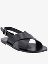 Mojave Cross Strap Sandals Black - SAINT LAURENT - BALAAN 2