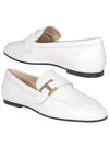 Women's T Logo Moccasin Loafers White - TOD'S - BALAAN 2