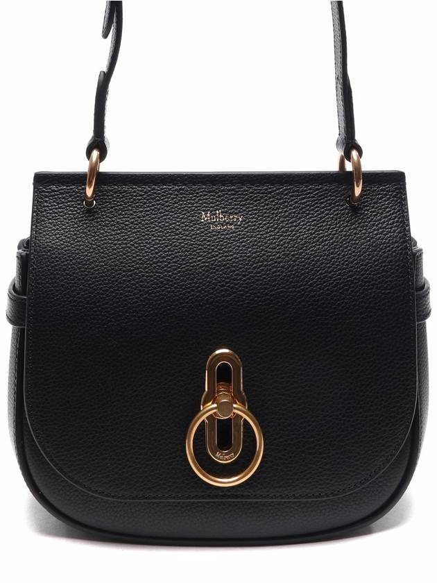 Amberley Classic Satchel Small Grain Shoulder Bag Black - MULBERRY - BALAAN 2