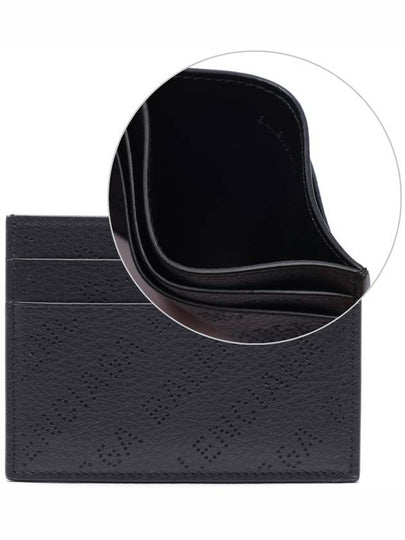 Logo Perforated Cash Card Holder Black - BALENCIAGA - BALAAN 2