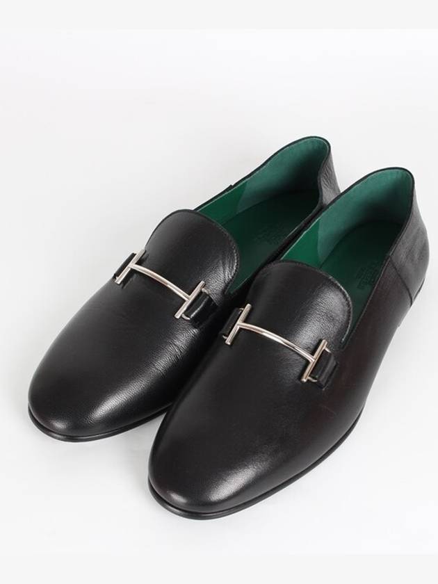 Saga leather loafer black 42 270 - HERMES - BALAAN 1