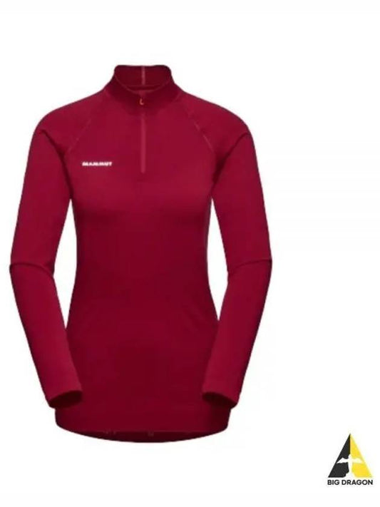 Trift Half Zip-up Long Sleeve T-shirt Red - MAMMUT - BALAAN 2