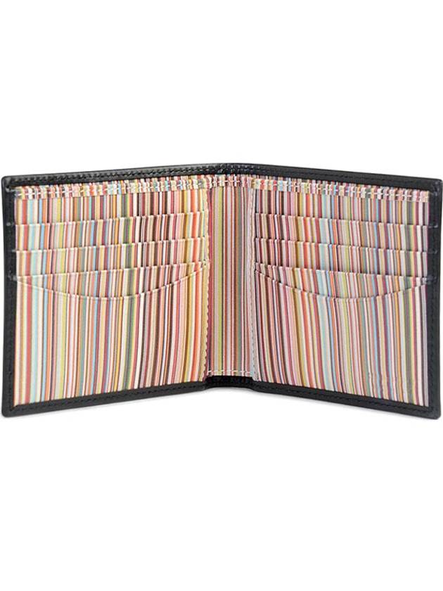 Men's Signature Stripe Half Wallet Black ANXA 1032w731 - PAUL SMITH - BALAAN 3