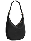 Heloise Cuir Triomphe Small Supple Calfskin Shoulder Bag Black - CELINE - BALAAN 4