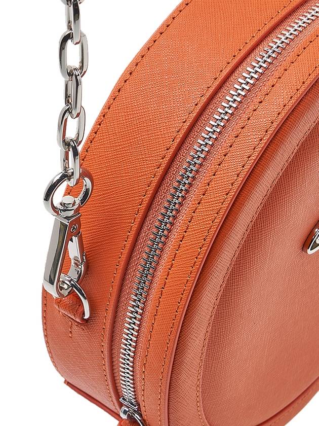 Ruby Round Saffiano Cross Bag Orange - VIVIENNE WESTWOOD - BALAAN 9