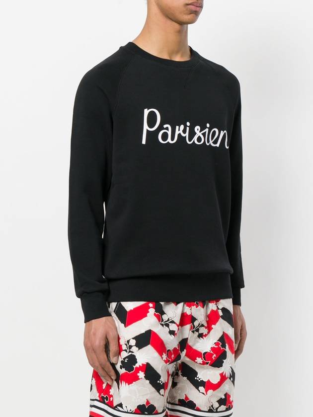 Parisian Classic Sweatshirt Black - MAISON KITSUNE - BALAAN.