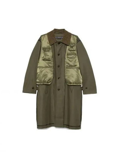 Vest Layered Inside Out Single Coat Khaki - ANDERSSON BELL - BALAAN 2