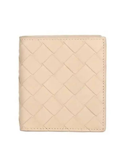 Intrecciato Bifold Half Wallet Beige - BOTTEGA VENETA - BALAAN 2