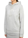 Alpha Logo Print Hoodie Light Grey Melange - J.LINDEBERG - BALAAN 3