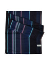 Men's City Stripe Wool Muffler Navy - PAUL SMITH - BALAAN 1