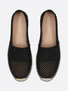 Granville Mesh Embroidery Logo Espadrille Slip-Ons Black - DIOR - BALAAN 5