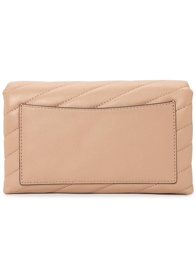 Kira Chevron Chain Long Wallet Sand - TORY BURCH - BALAAN 5