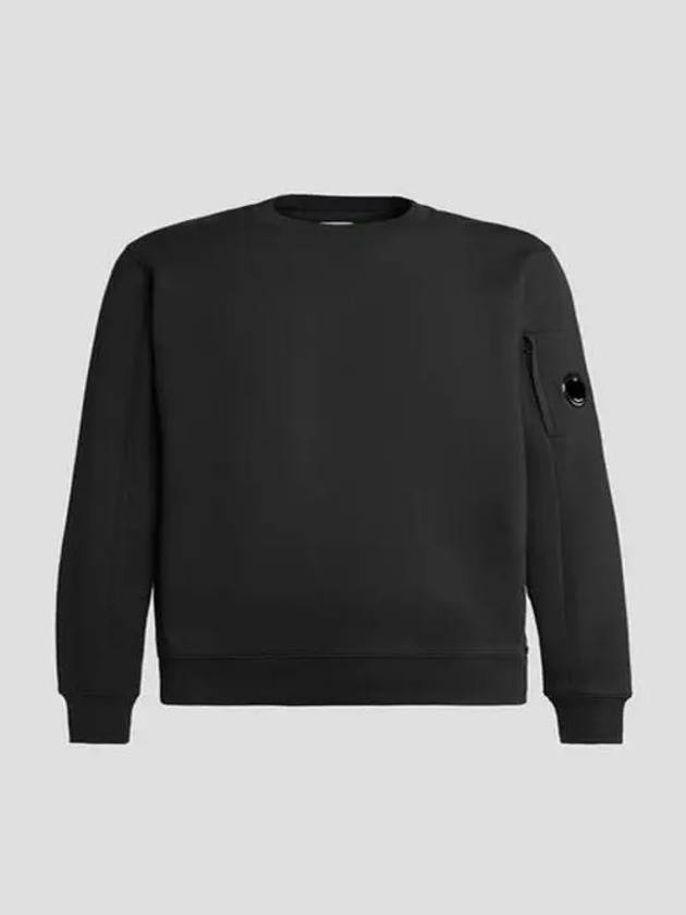 Diagonal Raised Fleece Sweatshirt Black - CP COMPANY - BALAAN 2