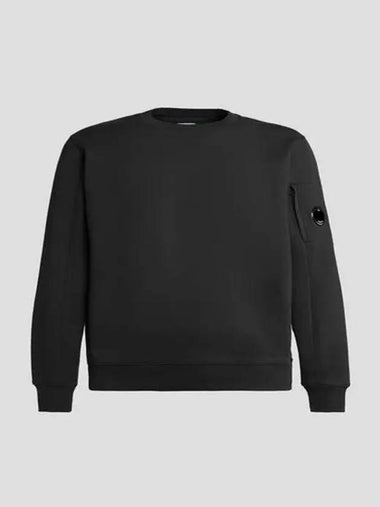 Diagonal raised fleece sweatshirt black 15CMSS022A005086W999 - CP COMPANY - BALAAN 1