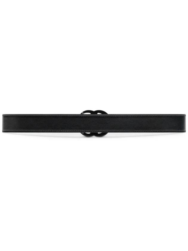 GG Marmont Thin Belt Black - GUCCI - BALAAN 4