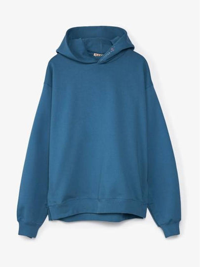 Embroidered Logo Hoodie Opal - MARNI - BALAAN 2