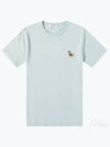 Dressed Fox Patch Short Sleeve T-Shirt Blue - MAISON KITSUNE - BALAAN 2