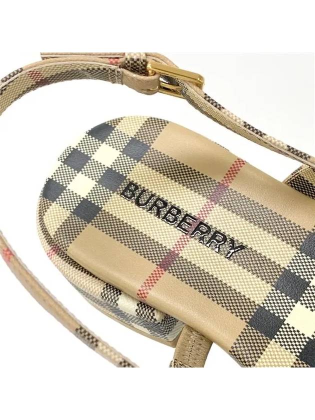 Vintage Check Lambskin Sandals Archive Beige - BURBERRY - BALAAN 9