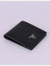 Men's Triangle Logo Leather Half Wallet Black - PRADA - BALAAN 4