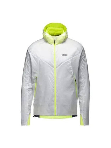 GOREWEAR R5 Windstopper Insulated Hooded Jacket White Neon Yellow Men s - GOGORR - BALAAN 1