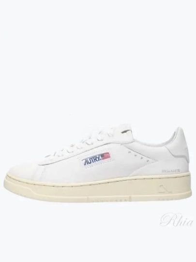 Dallas White Tab Leather Low Top Sneakers White - AUTRY - BALAAN 2