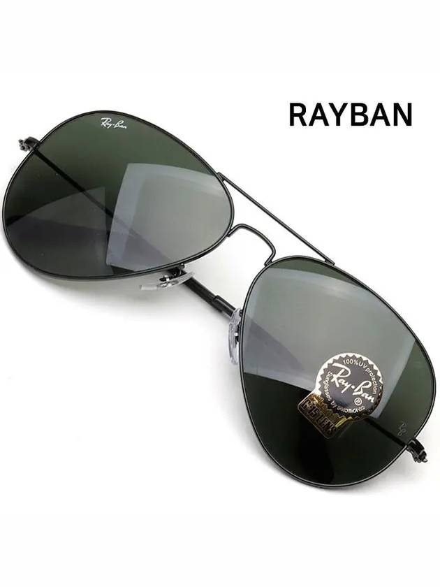 Eyewear Aviator Metal Large Sunglasses Black Green - RAY-BAN - BALAAN 3