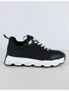 Impulse Parachute Fabric Calfskin Low Top Sneakers Noir - HERMES - BALAAN 3