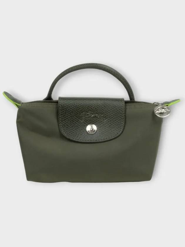 Le Pliage Green Handle Pouch Bag Forest - LONGCHAMP - BALAAN 3