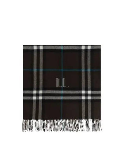 Wide Check Cashmere Scarf Snug - BURBERRY - BALAAN 2