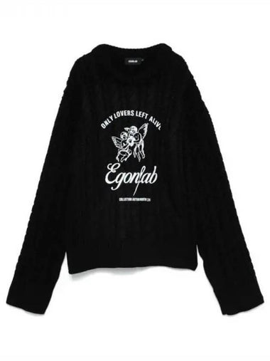 Egonlab graphic printing knit 271373 - EGONLAB - BALAAN 1