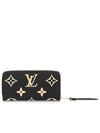 Zippy Monogram Long Wallet Black Beige - LOUIS VUITTON - BALAAN 6