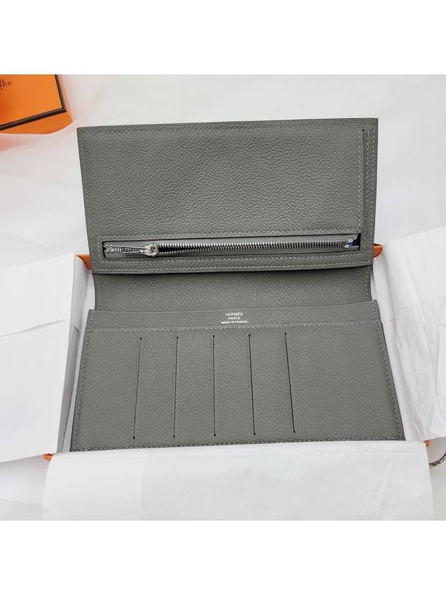 Citizen Twill Long Wallet Grey - HERMES - BALAAN 5