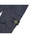 Men's Wappen Logo Cargo Straight Pants Navy - STONE ISLAND - BALAAN 6