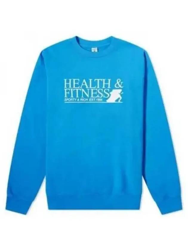 Fitness Motion Crew Neck Sweatshirt Royal Blue - SPORTY & RICH - BALAAN 2