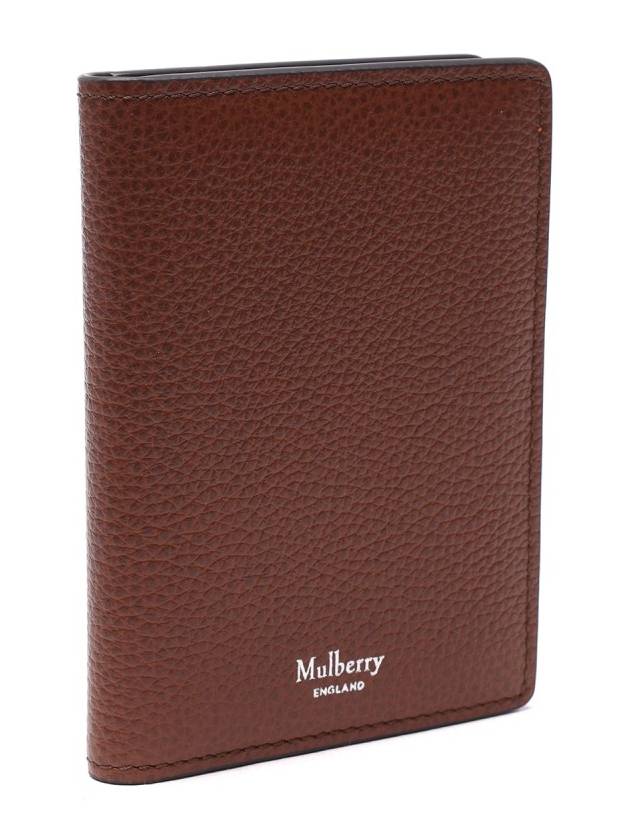 Pebble Logo Print Card Wallet Brown - MULBERRY - BALAAN 4