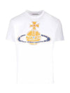 Women's Print Logo Short Sleeve T-Shirt White - VIVIENNE WESTWOOD - BALAAN 3