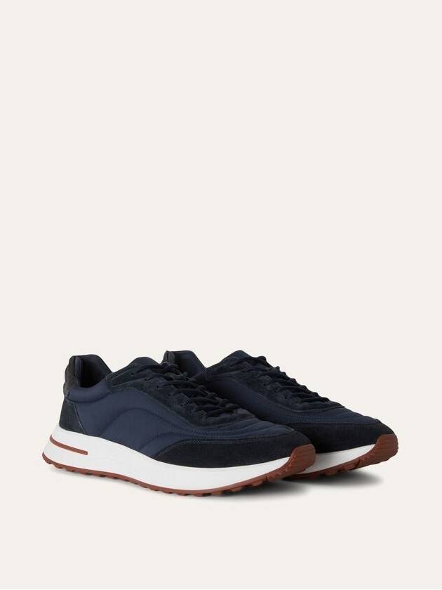 Week-End Walk Microfiber Storm System Sneakers Navy - LORO PIANA - BALAAN 2