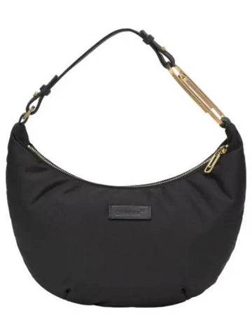 Paperclip nylon shoulder bag black - OFF WHITE - BALAAN 1