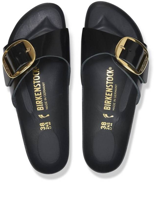 Madrid Big Buckle Slippers Black - BIRKENSTOCK - BALAAN 4