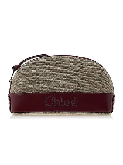 Women's Sense Pouch Bag Beige Red - CHLOE - BALAAN 2