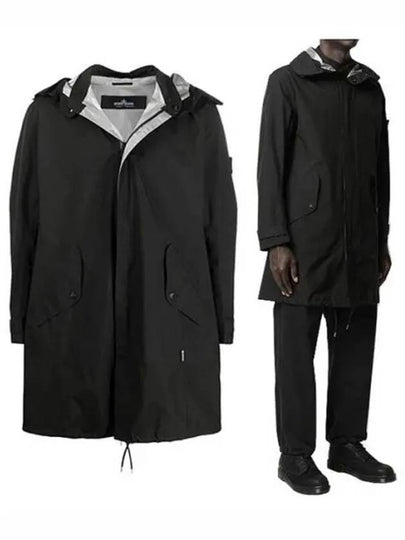 Waffen Shadow Project Gore-Tex Hooded Parka Black - STONE ISLAND - BALAAN 2