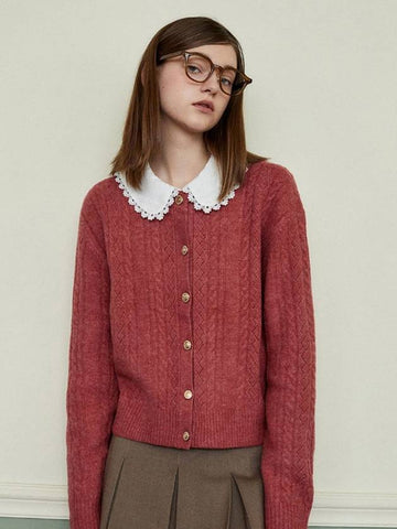 Grandma Cardigan_Cranberry Red - ITER - BALAAN 1