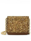 Glitter Micro Chain Link Leather Half Wallet Gold - MAISON MARGIELA - BALAAN 2